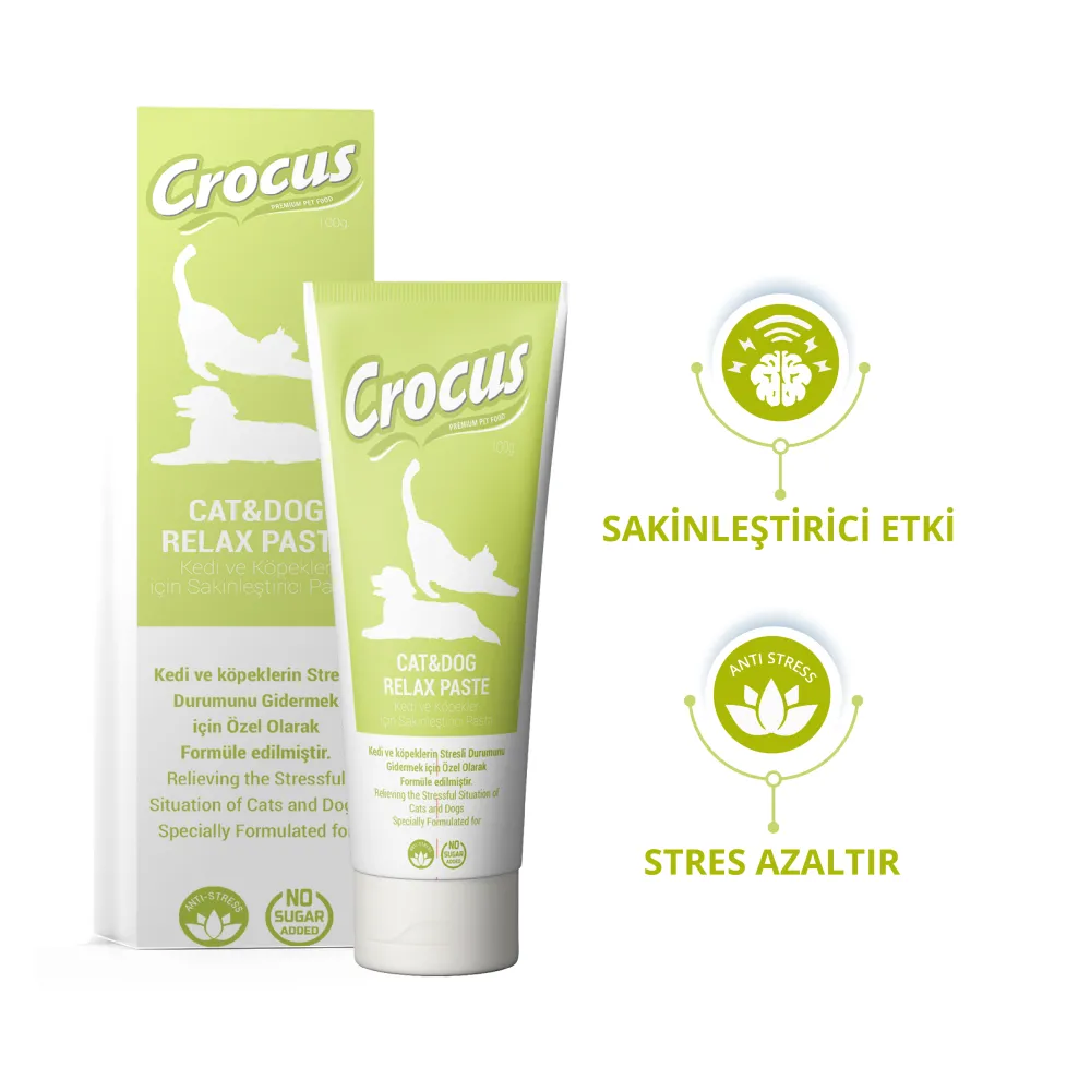 CROCUS KEDI KÖPEK RELAX MACUN 100 GRAM X 2 ADET