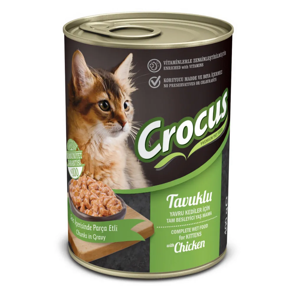 Crocus Yavru Kedi Tavuklu Yaş Mama 400G