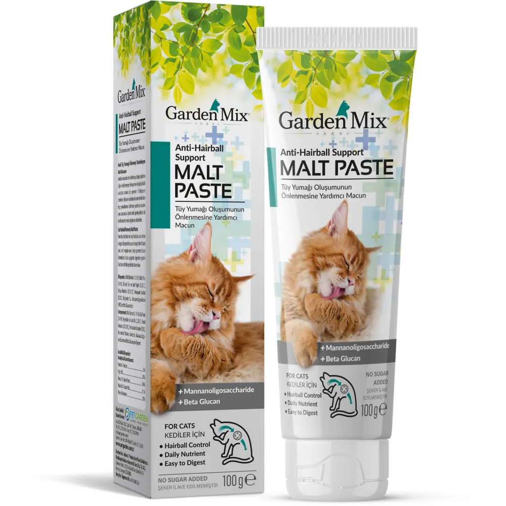 GARDEN MIX ANTI HAIRBALL KEDI MALT MACUNU 100 GRAM X 2 ADET