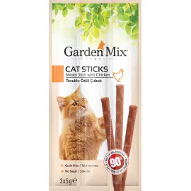 GARDENMIX TAVUKLU KEDI STICK ÖDÜL 3 X 5 GR X 5 ADET