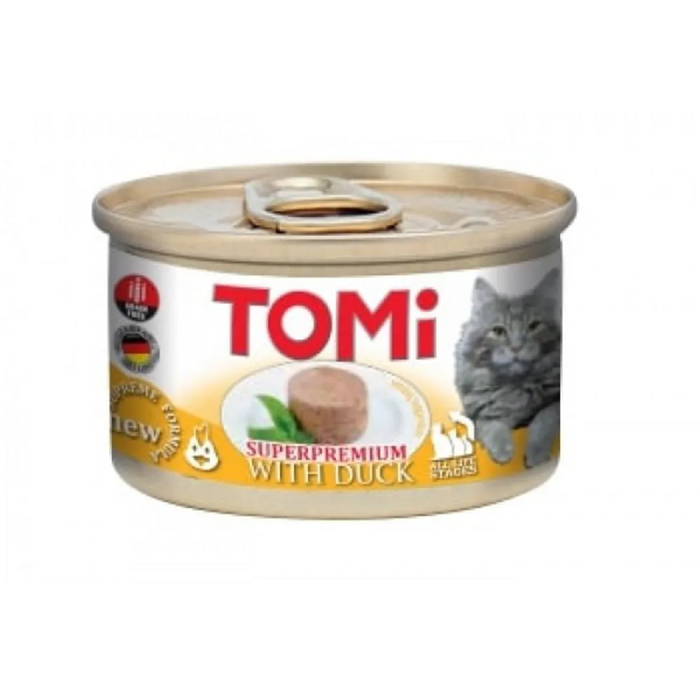Tomi Kedi Ördekli Yaş Mama 85g