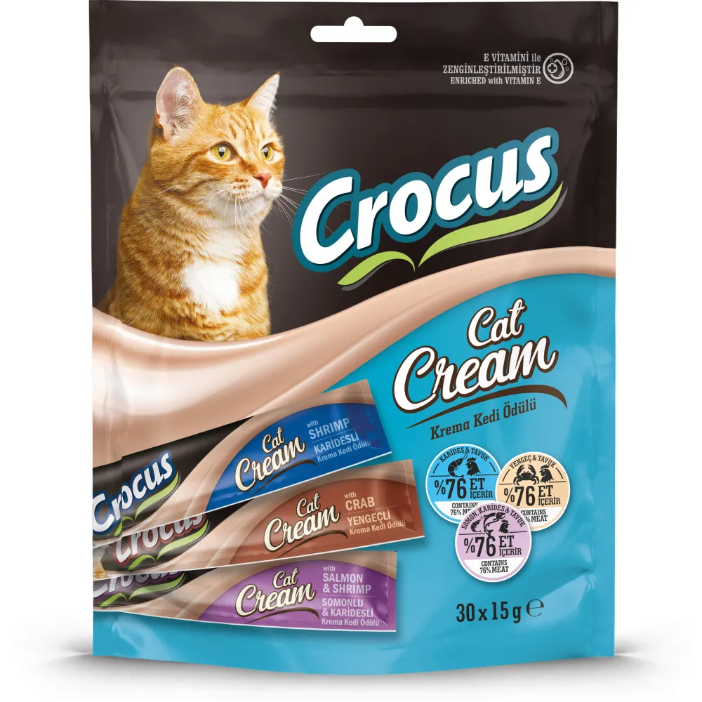 Crocus Çoklu Somon Karides & Karides & Yengeç Kedi Ödülü 30X15Gr