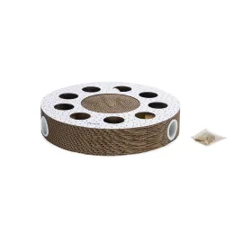 Beeztees Yavru Kedi Karton Tırmalama ve Oyuncağı, 35x35x7cm