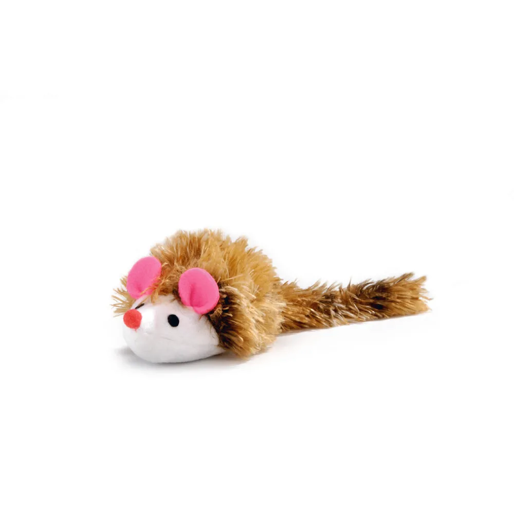 Beeztees Kedi Oyuncağı, Uzun Tüylü Fare, 12x7x4,5cm
