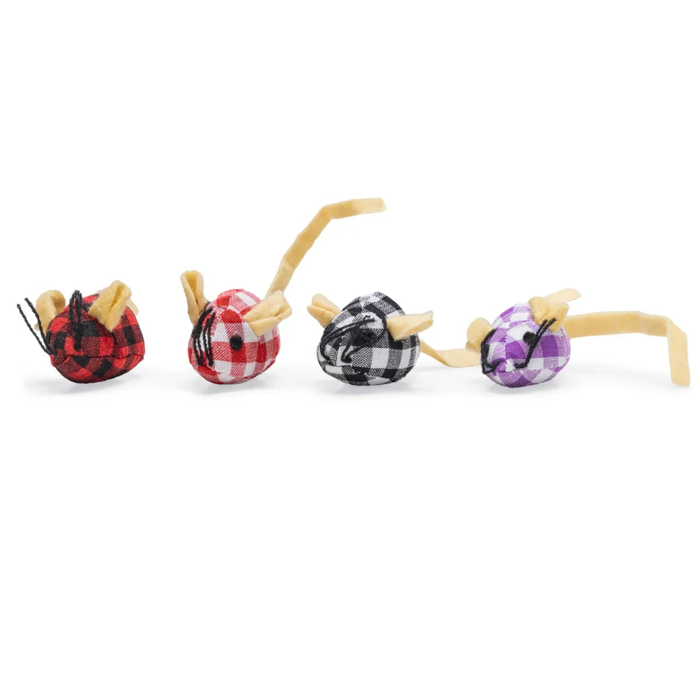 Beeztees Kedi Oyuncağı, Kumaş Fare, Çeşitli Renklerde, 13x3,5x3cm