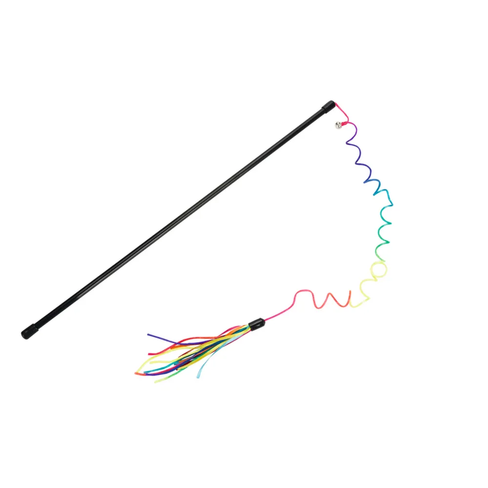 Beeztees Kedi Oltası, Zilli, Kurdelalar Uc, Uzun Dayanıklı ip-110cm, Çeşitli Renklerde, 50cm