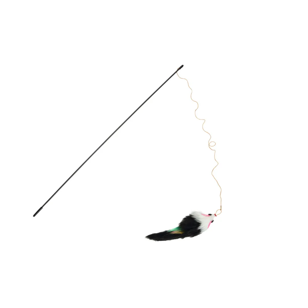 Beeztees Kedi Oltası, Peluş Fare Uc-14cm, Dayanıklı ip, 50cm
