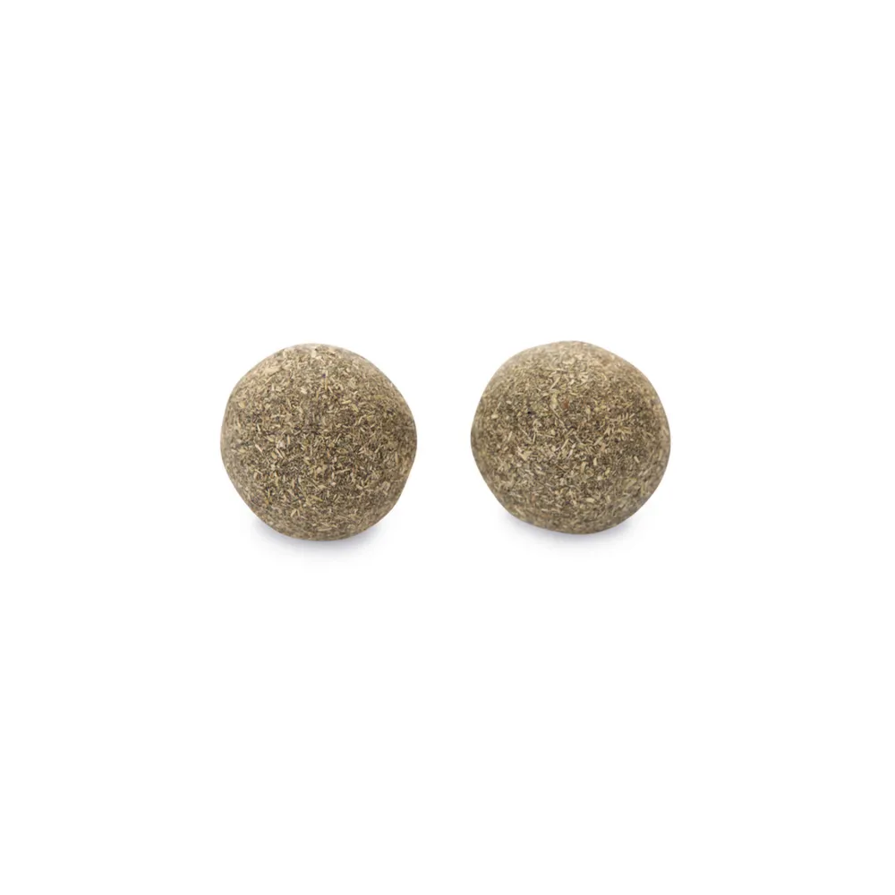 Beeztees Kedi Oyuncağı, Kediotu Topu, 2 Adet, 3,5cm