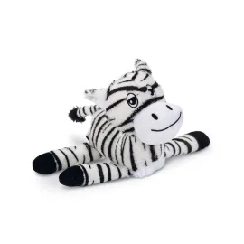 Beeztees Köpek Oyuncağı, Sesli, Zebra, Peluş, Siyah/Beyaz, 25x17x10cm