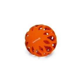 Beeztees Köpek Oyuncağı, Delikli Top, Kauçuk, Turuncu, 11cm