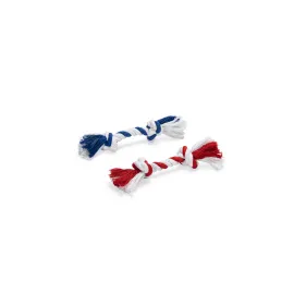 Beeztees Köpek Oyuncağı, Çift Düğümlü Diş İpi, Pamuk İplerden, 18x2,5x2,5cm, 50gr