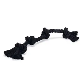 Beeztees Köpek Oyuncağı, Dört Düğümlü Diş İpi, Pamuk İplerden, Siyah, 57x6x5cm, 270gr