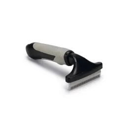 Beeztees Kısa ve Uzun Tüylü Köpek Alt Kürk Tarağı, Siyah Gri, M, 15,5cm, 15,5x8,5x5cm