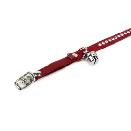 Beeztees Kedi Boyun Tasması, Swarovski Taşlı, Kırmızı, 24,5-30cm