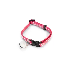Beeztees Kedi Boyun Tasması, Zilli, Pembe, 20-30cm