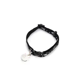 Beeztees Kedi Boyun Tasması, Zilli, Siyah, 20-30cm