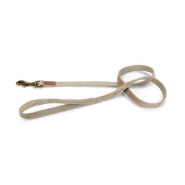 Beeztees DBL Köpek Gezdirme Kayışı, Velura, Gri, 120cm, 20mm