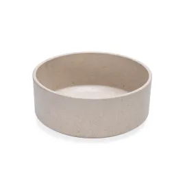 Beeztees DBL Köpek Mama Su Kabı, Bambu, Bej, 17cm, 800ml