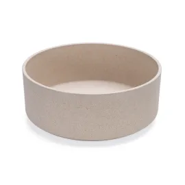 Beeztees DBL Köpek Mama Su Kabı, Bambu, Bej, 21cm, 1430ml