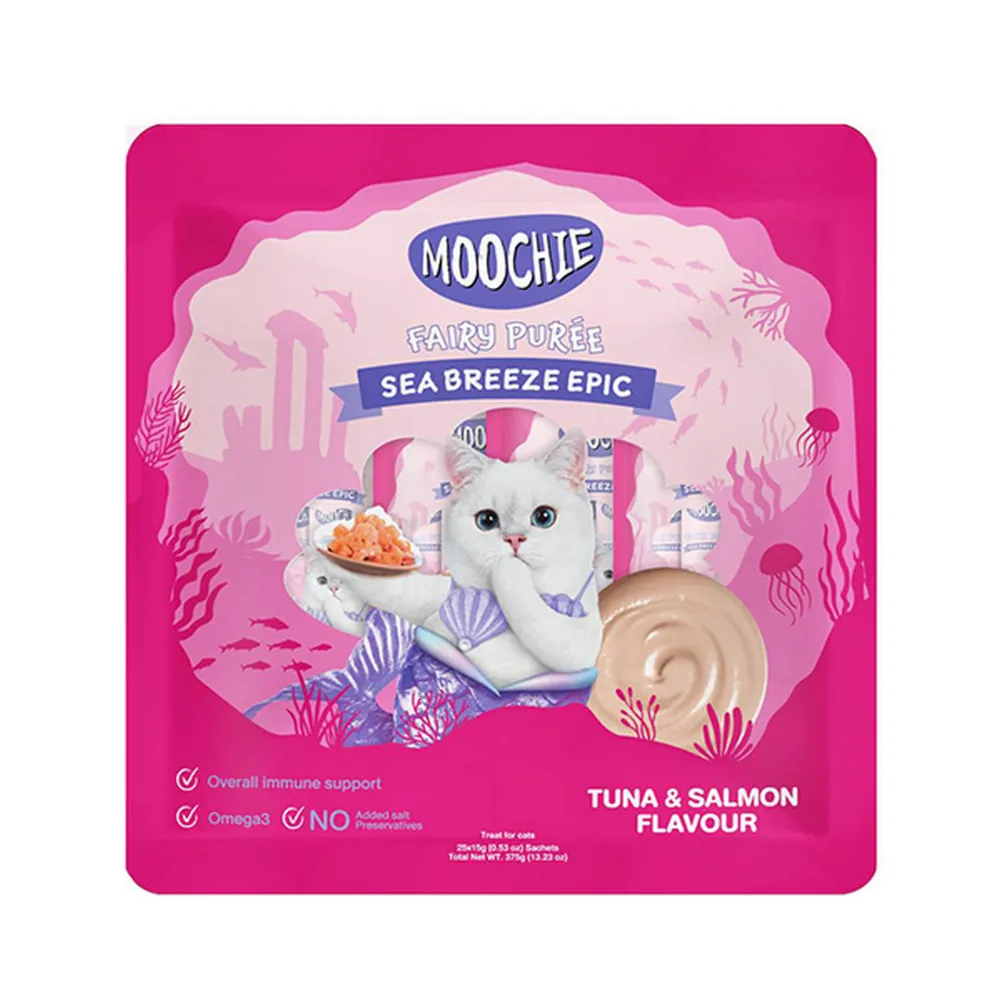 Moochie Sıvı Kedi Ödülü Ton-Somon 25x15 Gr