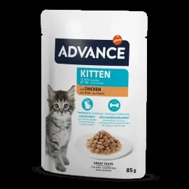 Advance Cat Kıtten Chıcken Wet Pouch 12X85Gr