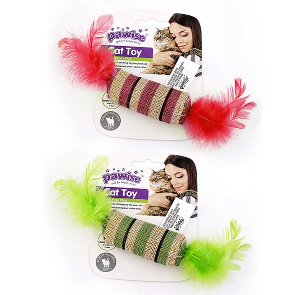 Pawise Kedi Oyuncağı Striped Cat Toy-Şeker
