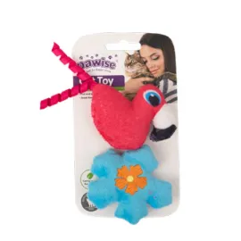 Pawise Örgü Kedi Oyuncağı Kuş - Çiçek