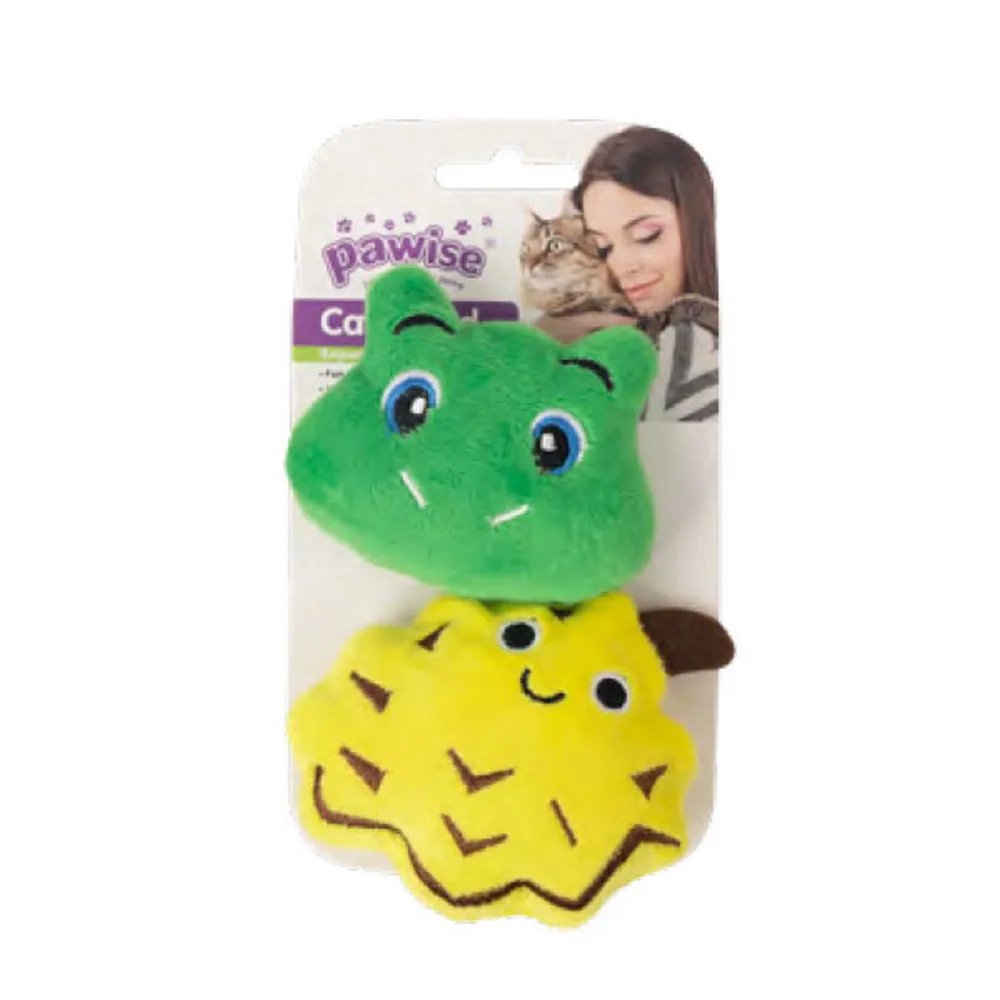Pawise Örgü Kedi Oyuncağı Kurbağa - Ananas