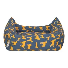 Pet Comfort Uniform Lacivert-Sarı Kedi ve Köpek Yatağı S 50x60cm