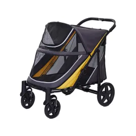 EuroDog Katlanabilir Köpek ArabasıGri Sarı 112x65x100 Cm