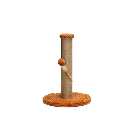 Beeztees DBL Kedi Tırmalama ve Oyuncağı, Toprak Rengi, 35x35x50cm