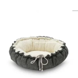 Pet Comfort Sunflower Çift Taraflı Koyu Yeşil/Ekru Kedi ve Köpek Yatağı 60cm
