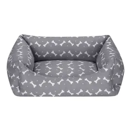 Pet Comfort Uniform Bone Gri-Beyaz Kedi Ve Köpek Yatağı S 50X40Cm