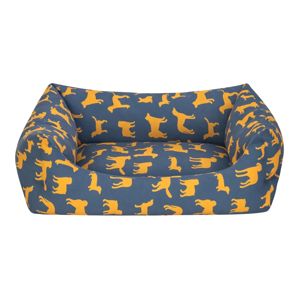Pet Comfort Uniform Lacivert-Sarı Kedi Ve Köpek Yatağı M 60X50Cm
