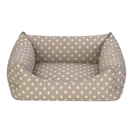 Pet Comfort Uniform Bej Puantiyeli Kedi Ve Köpek Yatağı S 50X40Cm