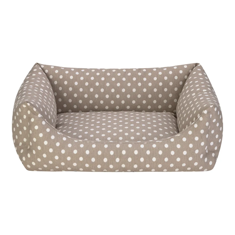 Pet Comfort Uniform Bej Puantiyeli Kedi Ve Köpek Yatağı M 60X50Cm