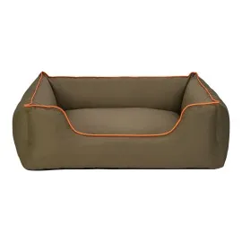 Pet Comfort Alpha  Köpek Yatağı Haki W Turuncu Biye L 105X85Cm