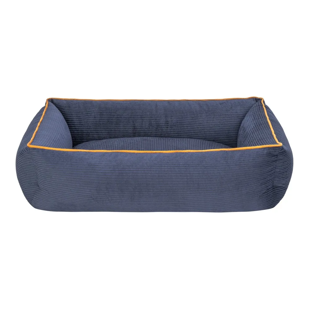 Pet Comfort Golf  Kedi Ve Köpek Yatağı Parliament Mavi W Hardal Biye S 75X60Cm