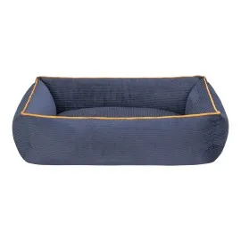 Pet Comfort Golf  Kedi Ve Köpek Yatağı Parliament Mavi W Hardal Biye S 75X60Cm