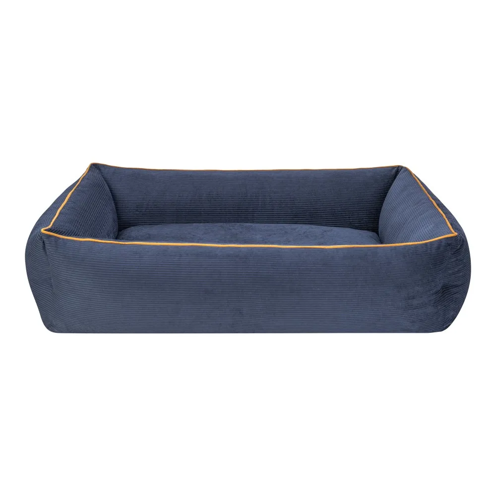 Pet Comfort Golf  Köpek Yatağı Parliament Mavi W Hardal Biye L 105X80Cm