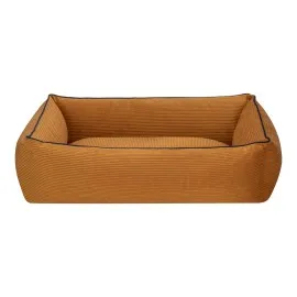 Pet Comfort Golf  Kedi Ve Köpek Yatağı Hardal W Parliament Mavi Biye S 75X60Cm