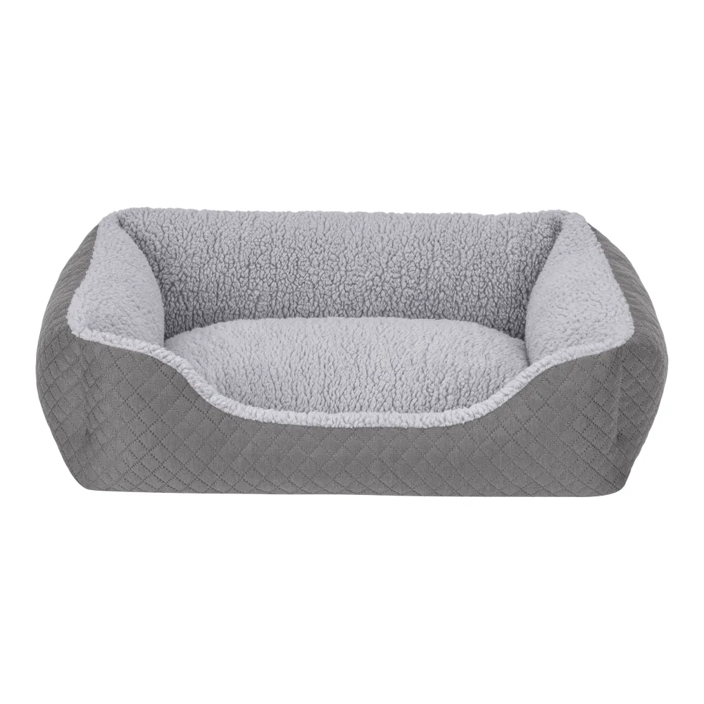 Pet Comfort Bravo Duo  Kedi Ve Köpek Yatağı Gri/gri Peluş S 55X45Cm