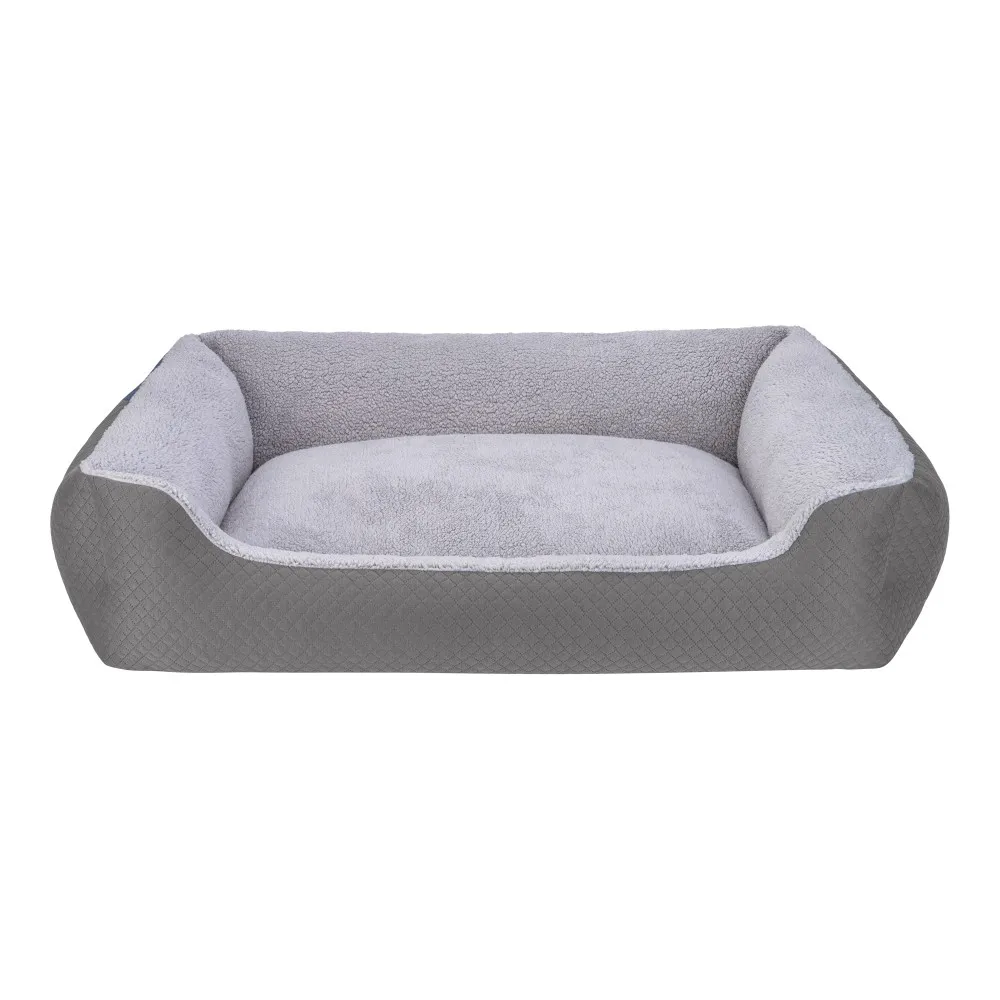 Pet Comfort Bravo Duo  Köpek Yatağı Gri/gri Peluş Xl 105X80Cm
