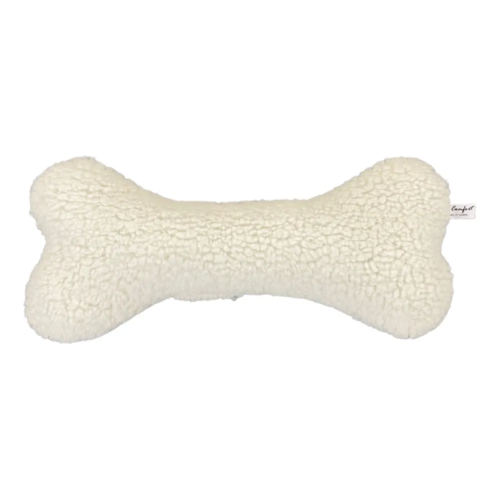 Pet Comfort Peluş Kemik Köpek Oyuncağı Ekru 32Cm
