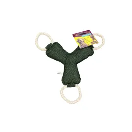 Pet Comfort İpli Bumerang Köpek Oyuncağı Yeşil 30Cm