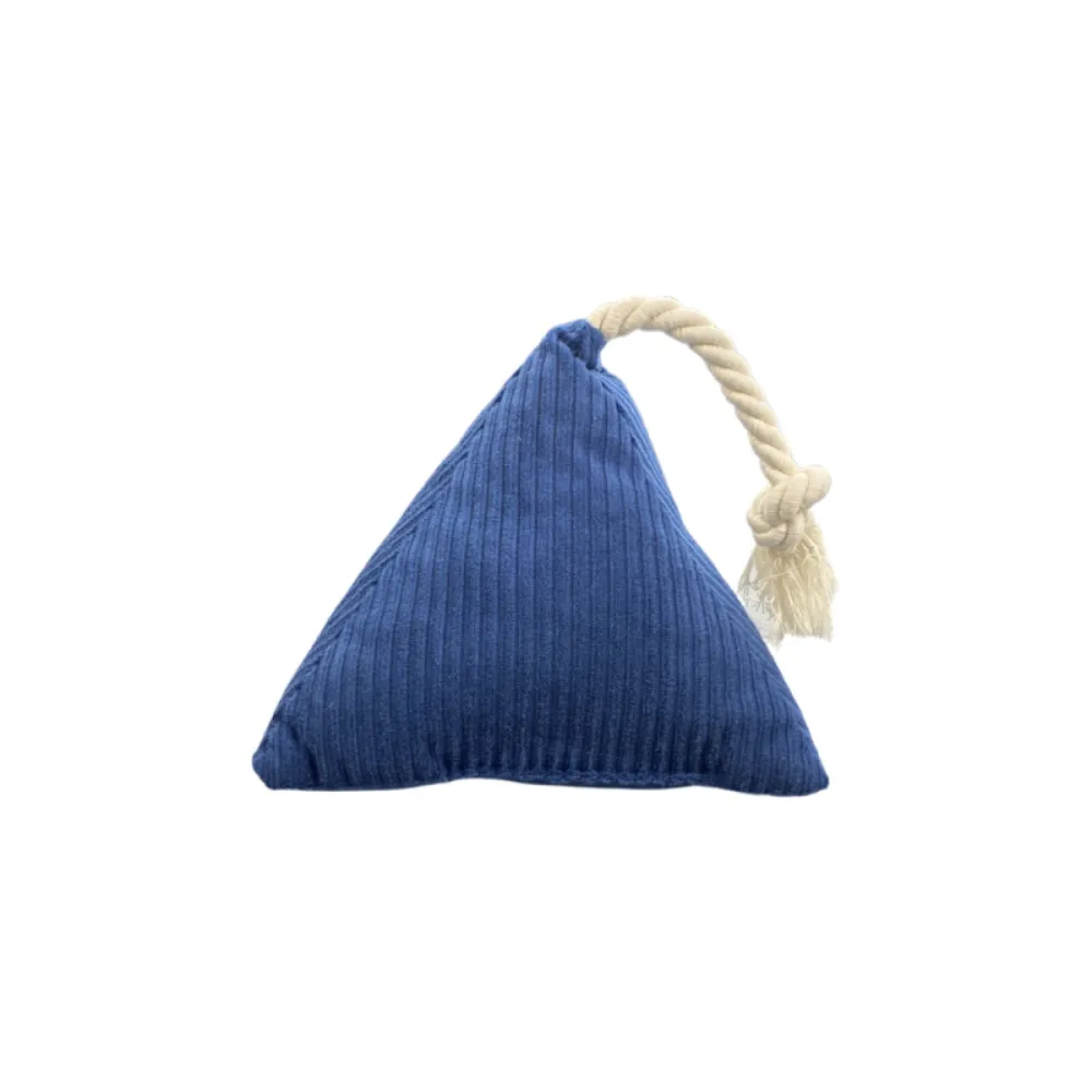 Pet Comfort İpli Prizma Köpek Oyuncağı Mavi 17X30Cm