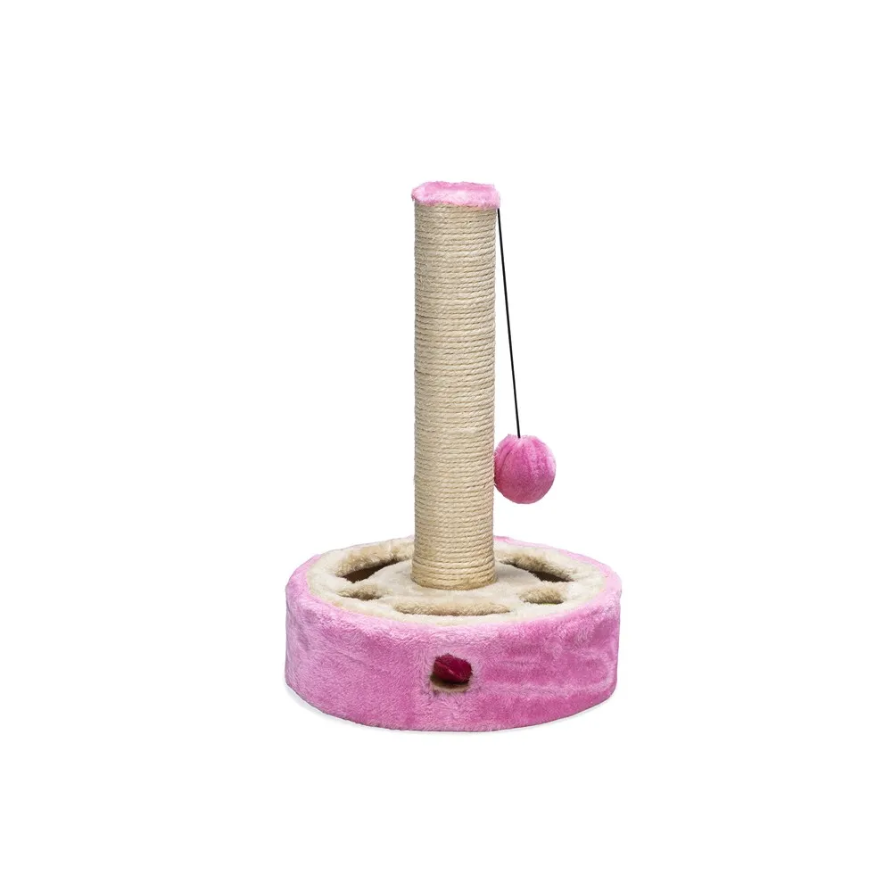 Beeztees Kedi Tırmalama Ve Oyuncağı, Pembe, 27X27X40Cm