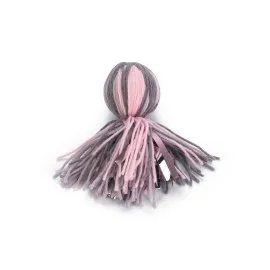 Beeztees Kedi Oyuncağı, Ahtapot, Yün Ve Kurdela, Pembe Ve Gri, 15X5X5Cm