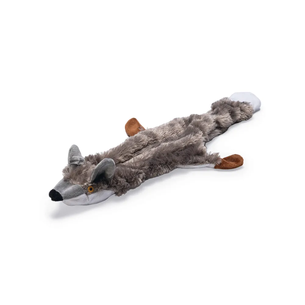 Beeztees Köpek Oyuncağı, Sesli, Tilki, Peluş, Gri, 52X15X2,5Cm