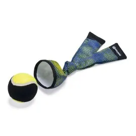 Beeztees Köpek Oyuncağı, Yüzen, Tenis Topu Ve Kumaş Fırlatma, Mavi/sarı 29Cm
